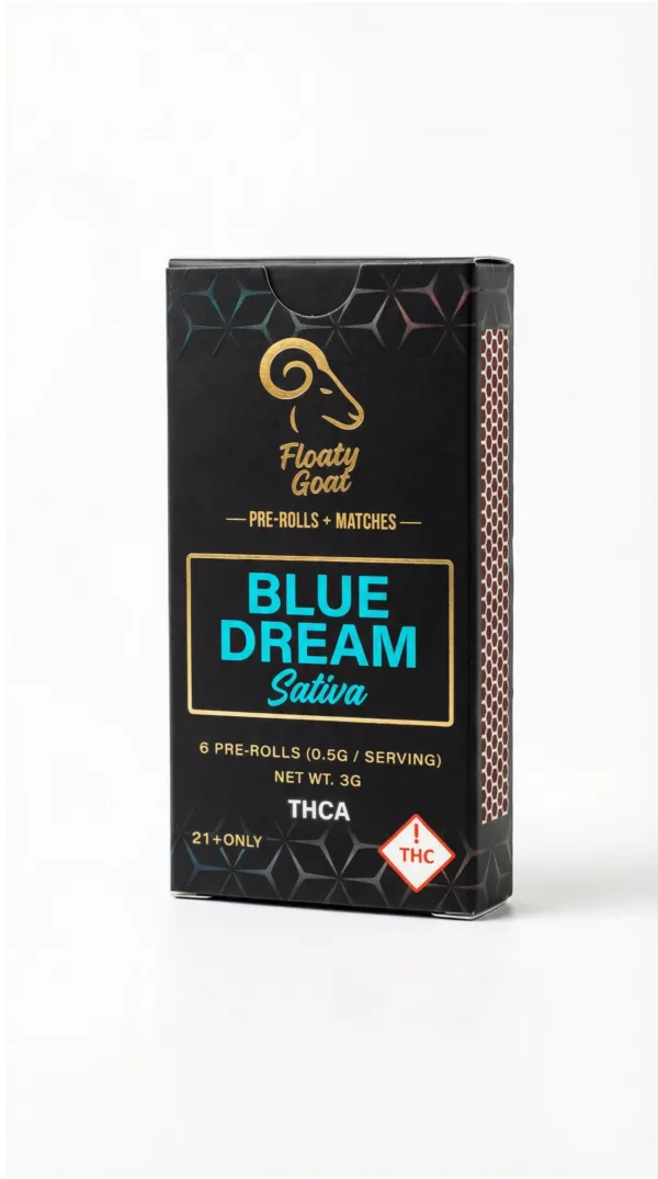 Blue Dream THCa Pre-Roll Pack – 6 Pack + Matches